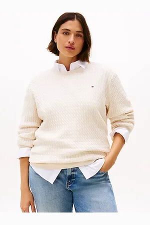 Tommy Hilfiger Curve Fine Gauge Cable Knit Jumper