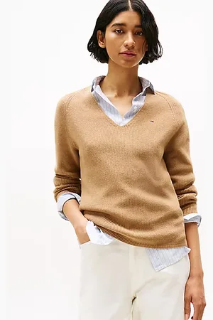 Tommy Hilfiger Cable Knit V-Neck Jumper