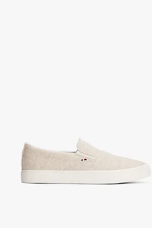 Tommy Hilfiger Linen Chambray Slip-On Canvas Trainers