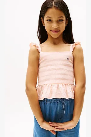 Tommy Hilfiger Textured Ruffle Top