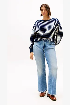 Tommy Hilfiger Curve Faded Mid Rise Bootcut Jeans
