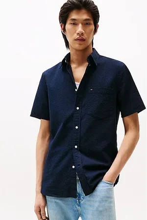 Tommy Hilfiger Regular Fit Seersucker Short Sleeve Shirt