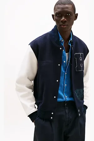 Tommy Hilfiger Wool Blend Relaxed Varsity Jacket