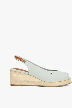 Tommy Hilfiger Canvas Slingback Wedge Espadrille Sandals