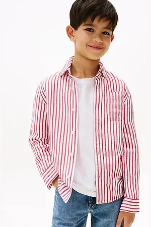 Tommy Hilfiger Striped Linen Blend Shirt