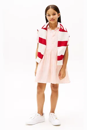 Tommy Hilfiger Stripe Short Sleeve Shirt Dress