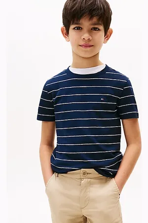 Tommy Hilfiger Stripe Linen Blend T-Shirt
