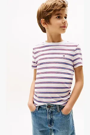 Tommy Hilfiger Stripe Linen Blend T-Shirt