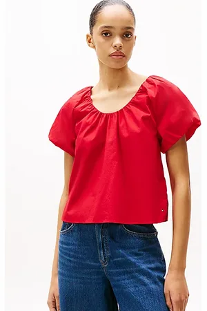 Tommy Hilfiger Regular Fit Short Sleeve Blouse