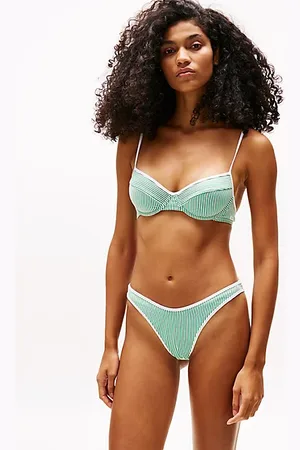 Tommy Hilfiger Ribbed Texture Demi Cup Bikini Top