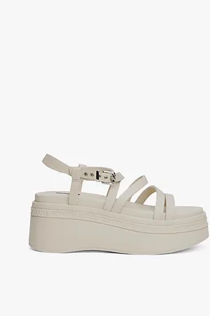 Tommy Hilfiger Leather Strappy Platform Sandals