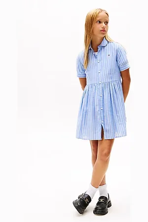 Tommy Hilfiger Stripe Short Sleeve Shirt Dress