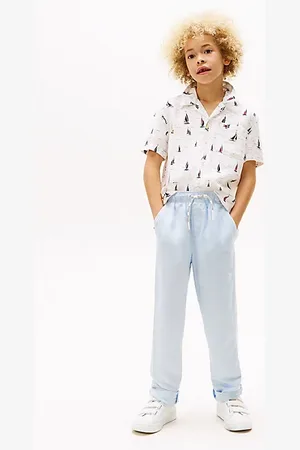 Tommy Hilfiger Linen Blend Drawstring Trousers