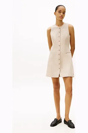 Tommy Hilfiger Sleeveless Linen Blend Mini Dress