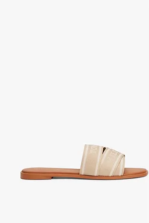 Tommy Hilfiger Webbing Woven Logo Strap Mules
