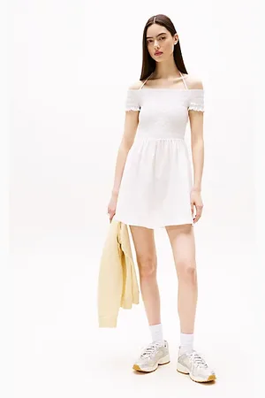 Tommy Hilfiger Halterneck Fit And Flare Mini Dress