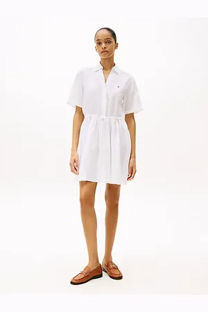 Tommy Hilfiger Pure Linen Mini Shirt Dress