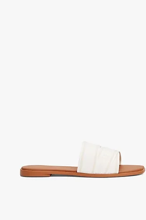 Tommy Hilfiger Webbing Woven Logo Strap Mules