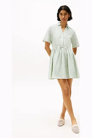Tommy Hilfiger Pure Linen Mini Shirt Dress