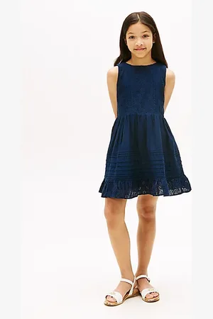 Tommy Hilfiger Broderie Anglaise Fit And Flare Dress