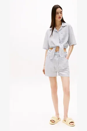 Tommy Hilfiger Paperbag Shorts With Linen