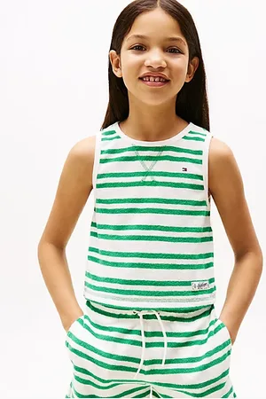 Tommy Hilfiger Stripe Skinny Toweling Tank Top