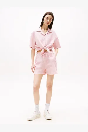 Tommy Hilfiger Paperbag Shorts With Linen