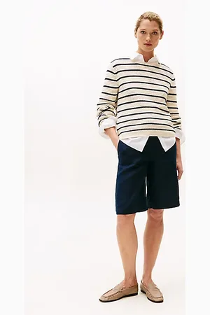 Tommy Hilfiger Linen Blend Slim Tailored Shorts