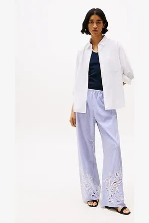Tommy Hilfiger Broderie Anglaise Loose Trousers