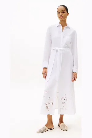 Tommy Hilfiger Broderie Anglaise Maxi Shirt Dress