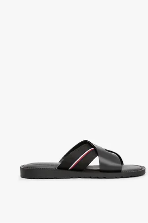 Tommy Hilfiger Leather Cleat Crossover Sandals