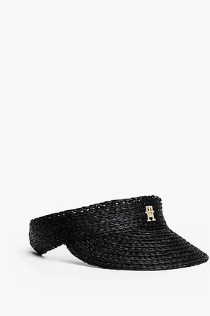 Tommy Hilfiger Raffia Straw Visor