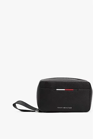Tommy Hilfiger Metal Logo Pebble Grain Washbag