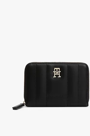 Tommy Hilfiger TH Monogram Flag Quilted Zip-Around Wallet