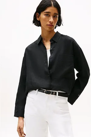 Tommy Hilfiger Oversized Fit Linen Shirt