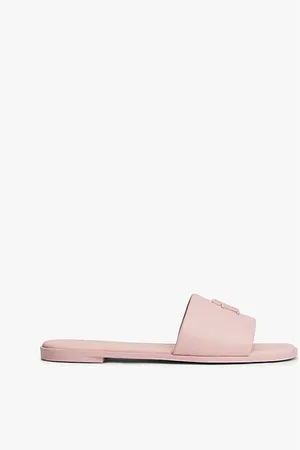 Tommy Hilfiger TH Monogram Leather Mules