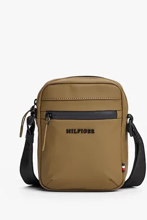 Tommy Hilfiger Textured Logo Crossbody Reporter Bag