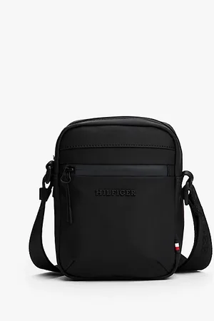 Tommy Hilfiger Textured Logo Crossbody Reporter Bag