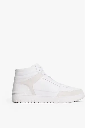 Tommy Hilfiger The Runway Collection Leather Mid-Top Basketball Trainers