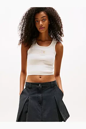 Tommy Hilfiger Tommy Badge Slim Cropped Tank Top