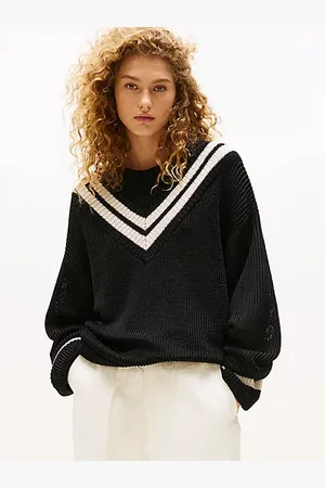 Tommy Hilfiger The Runway Collection Oversized Contrast Stripe Jumper