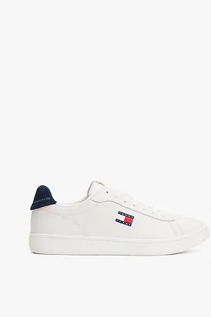 Tommy Hilfiger Archive Leather Mix Court Trainers