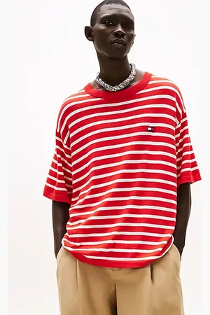 Tommy Hilfiger The Runway Collection Stripe T-Shirt With Cashmere