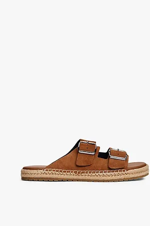 Tommy Hilfiger Suede Flexible Sole Buckle Sandals