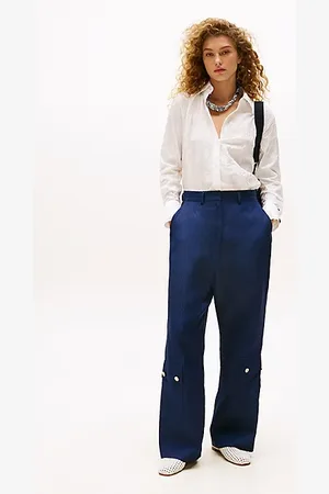 Tommy Hilfiger The Runway Collection Linen Blend Cargo Trousers