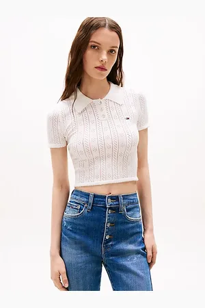 Tommy Hilfiger Slim Fit Pointelle Polo Top