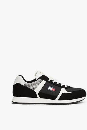 Tommy Hilfiger Logo Mixed Texture Trainers