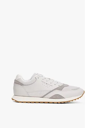 Tommy Hilfiger Mesh Logo Trainers With Leather