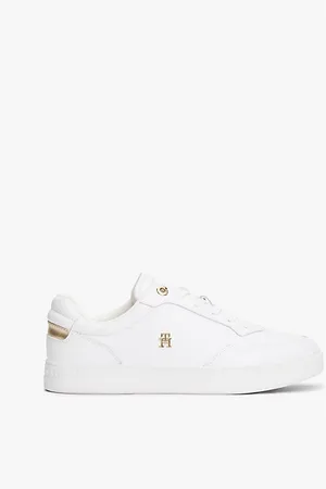 Tommy Hilfiger Leather TH Monogram Court Trainers
