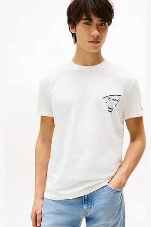 Tommy Hilfiger Signature Back Logo Crew Neck T-Shirt